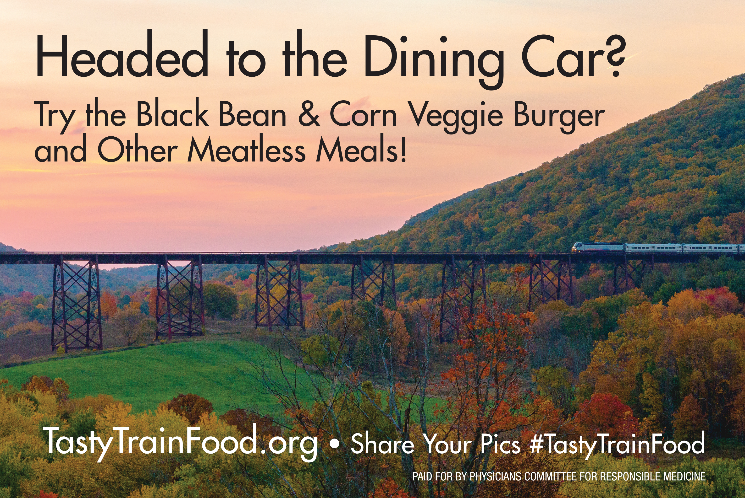 PCRM Tasty Train Food Platform Ad FINAL