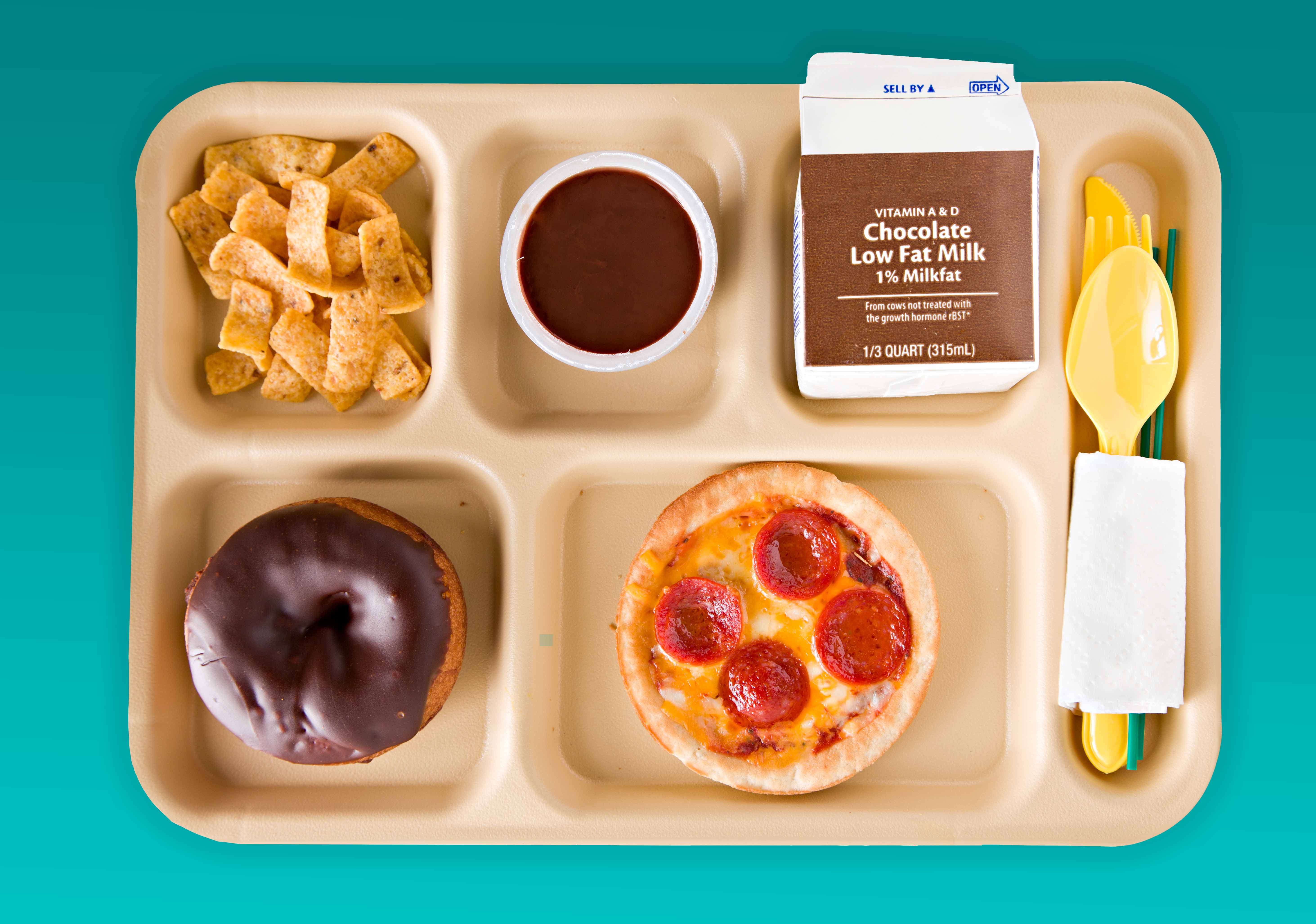 unhealthy school lunch