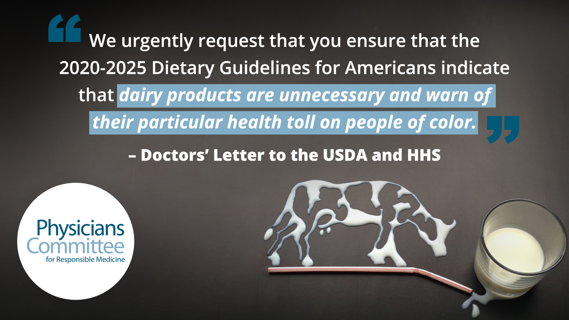 Doctors Call on Dietary Guidelines To Ditch Dairy To Fight Health Disparities