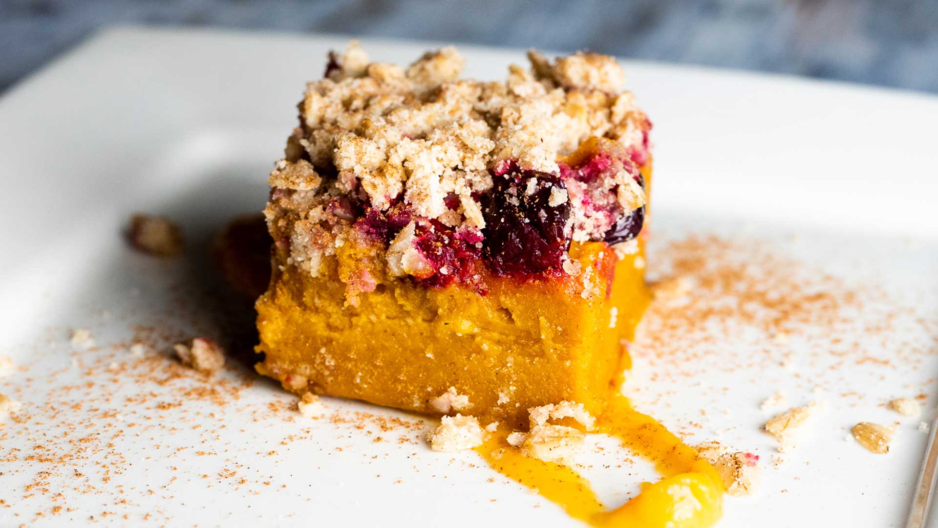 Pumpkin Cranberry Spice Crisp