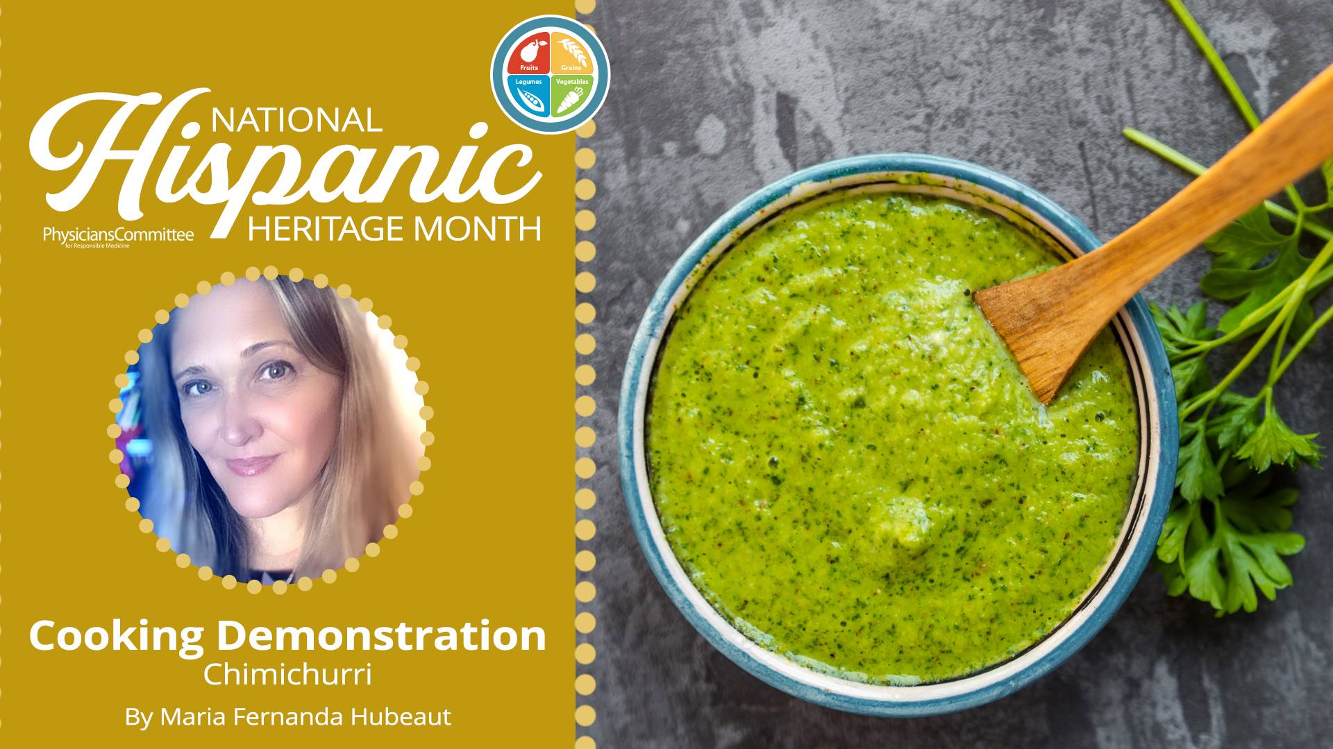 Hispanic Heritage Month Plant-Based Cooking Demonstration: Chimichurri