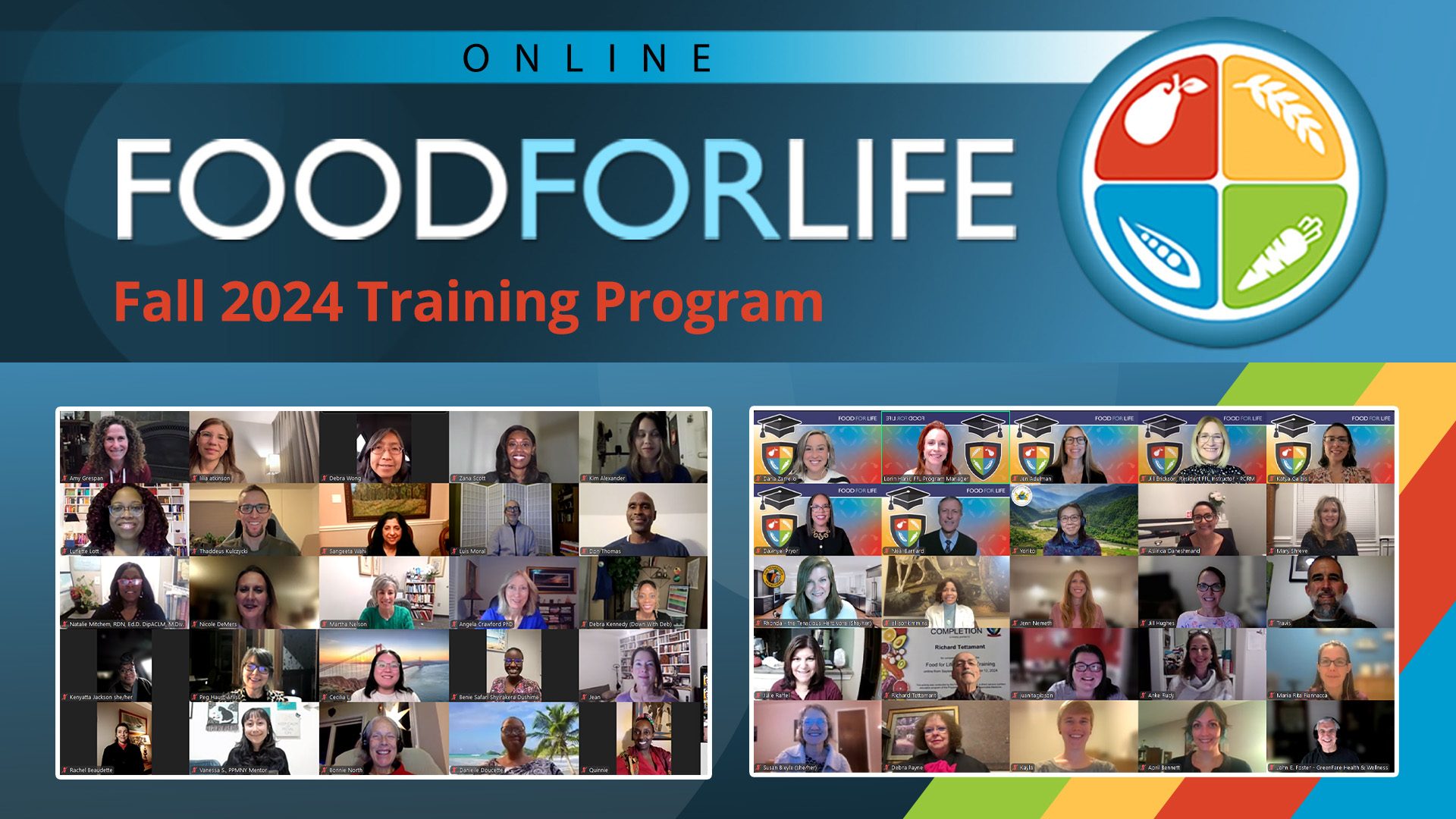 Nearly 100 New Food for Life Instructors Trained to Teach Plant-Based Nutrition in 2024